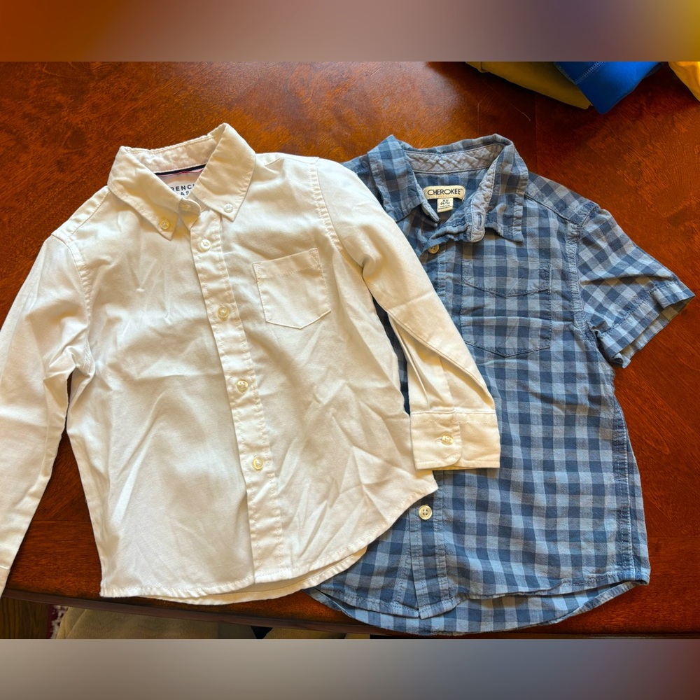 Two boys button down shirts